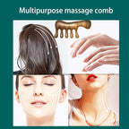 OULIGET Wood Gua Sha Massage Tools Set, Scraping Scalp Massage Comb, Natural - Image 5