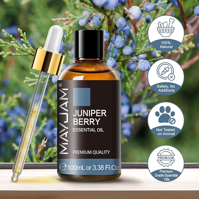 Juniper Berry Essential Oil, MAYJAM Pure Juniper Berry Oil Juniper Oil - Image 8