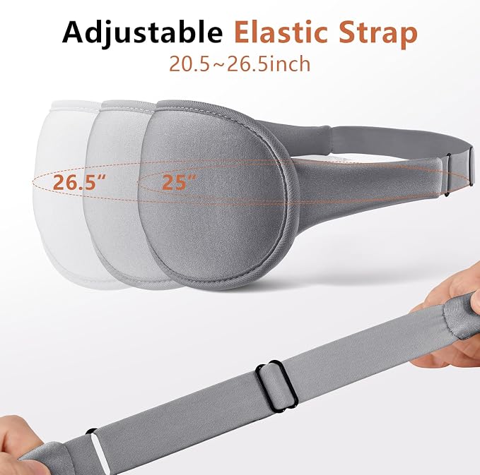 Sleep Mask for Side Sleeper Women Men, Eye Mask for Sleeping Light Blocking - Image 3