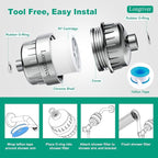 R7 Shower Filter with 3 Replacement Cartridge High Put Shower Water Filter - Image 7