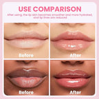 4 PCS Lip Scrub and Mask Set, Strawberry Watermelon Lip Exfoliator Scrub - Image 4