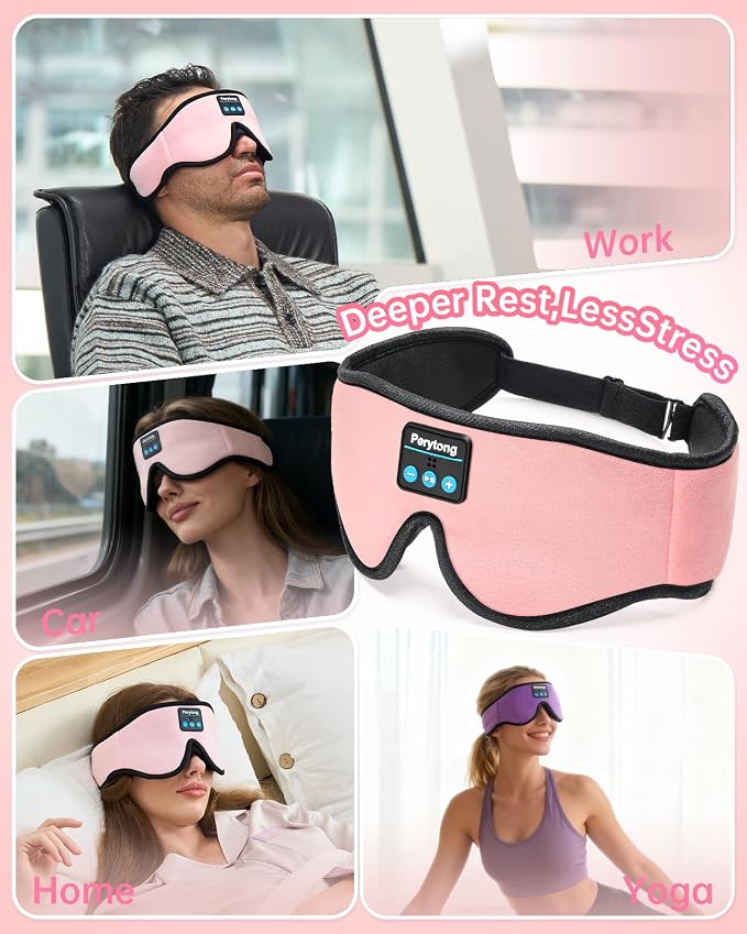 Sleep Mask with Bluetooth 5.4 Headphones, Wireless Music Sleep Eye Mask - Image 8