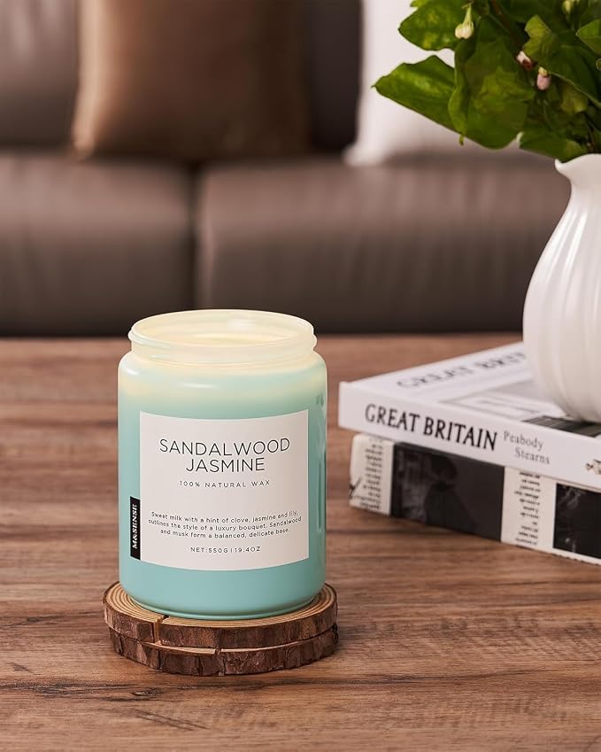 M&SENSE Sandalwood Jasmine Scented Candles - Image 5