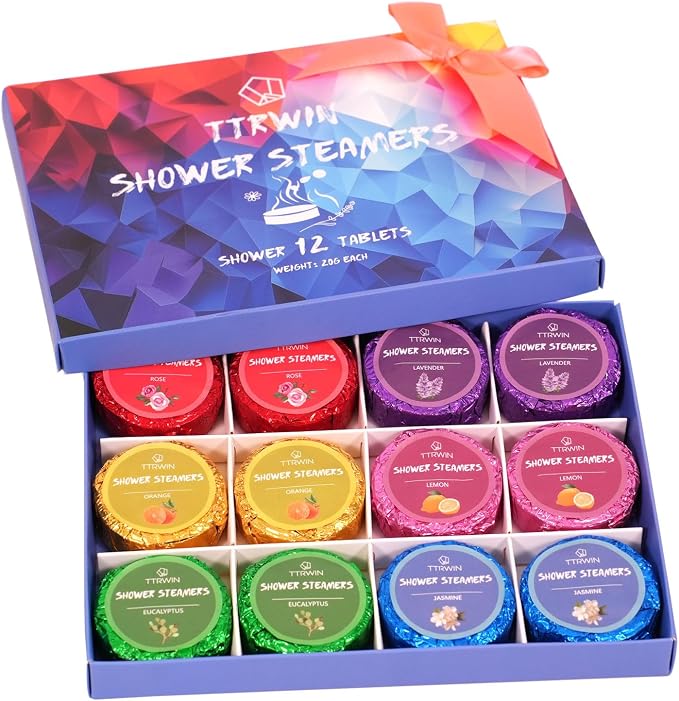 Shower Steamers Aromatherapy 12 Pack Shower Bombs by TTRWIN