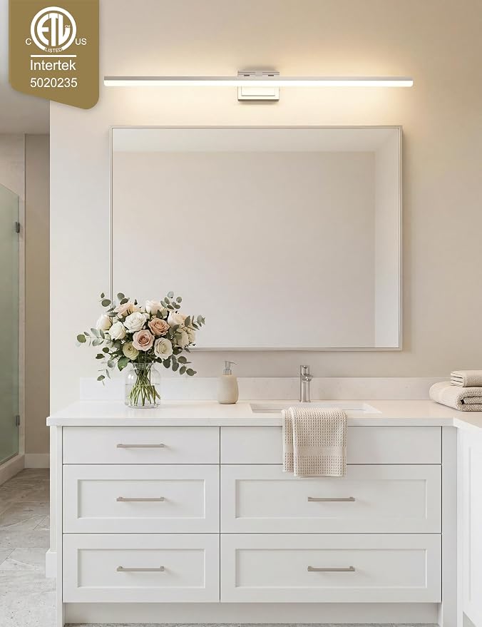 VOLISUN Modern Bathroom Vanity Light 48 inch, 40W Dimmable 5CCT Led Bathroom - Image 2