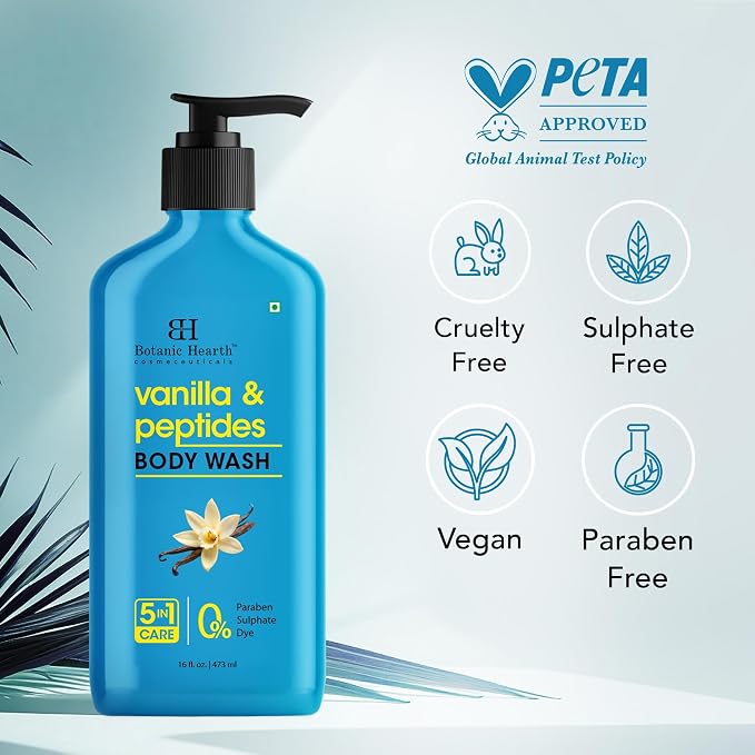 Botanic Hearth Vanilla Body Wash – Hydrating 5-in-1 Shower Gel - Image 2