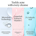Neutrogena Oil-Free Acne Wash Pink Grapefruit Facial Cleanser - - Image 7