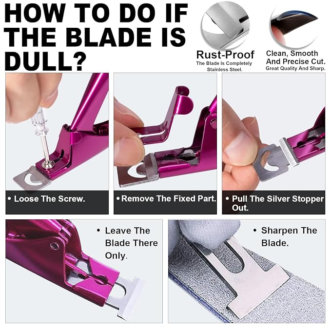 Violet Red Premium Adjustable Nail Clippers - Image 8