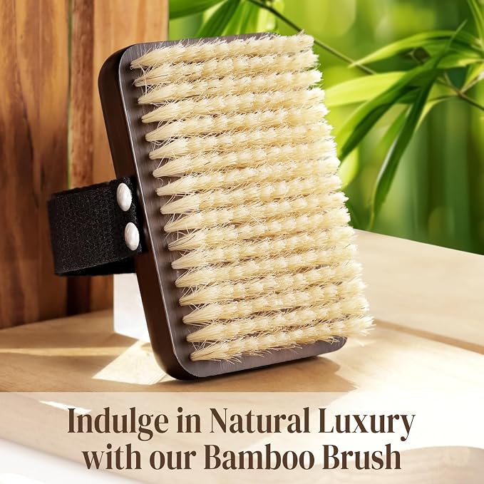 Dry Brushing Body Brush, Azymi Shower Brush - Image 6