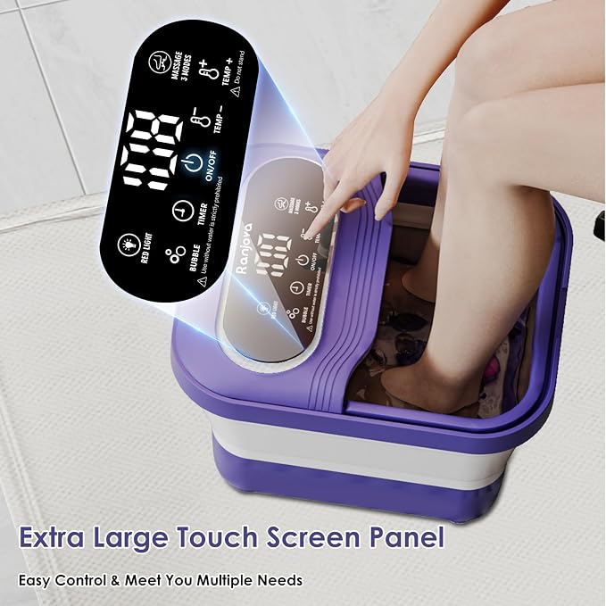 Ranjova Foot Spa Electric Rotary Massage, Collapsible Foot Bath - Image 7