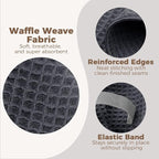 HOMEXCEL 2 Pack Large Microfiber Hair Towels Waffle Weave- 40 x 26.5 inches - Image 3