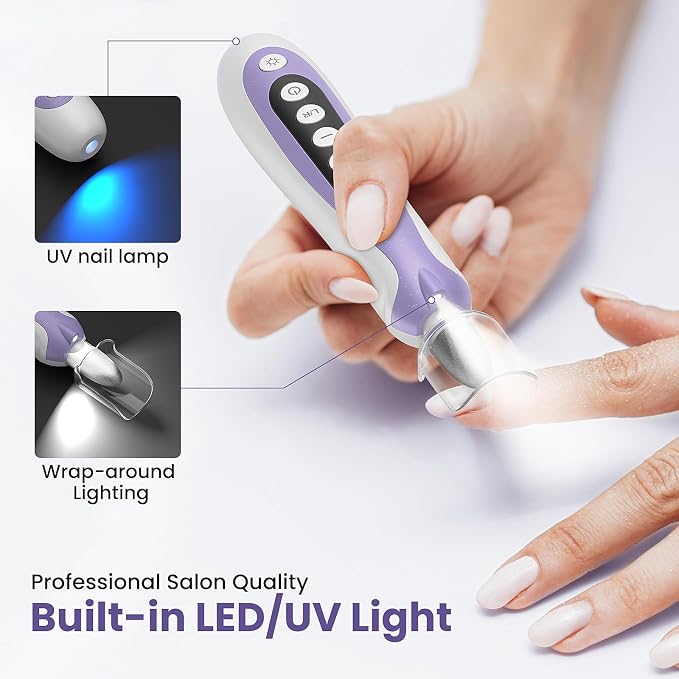Nail Drill, Electric Nail File & 10-Speed Cordless Nail File, 10 in 1 Kit - Image 6