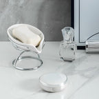 Dobbyby Leaf-Shaped Soap Dish – Ceramic Soap Bar Holder - Image 5