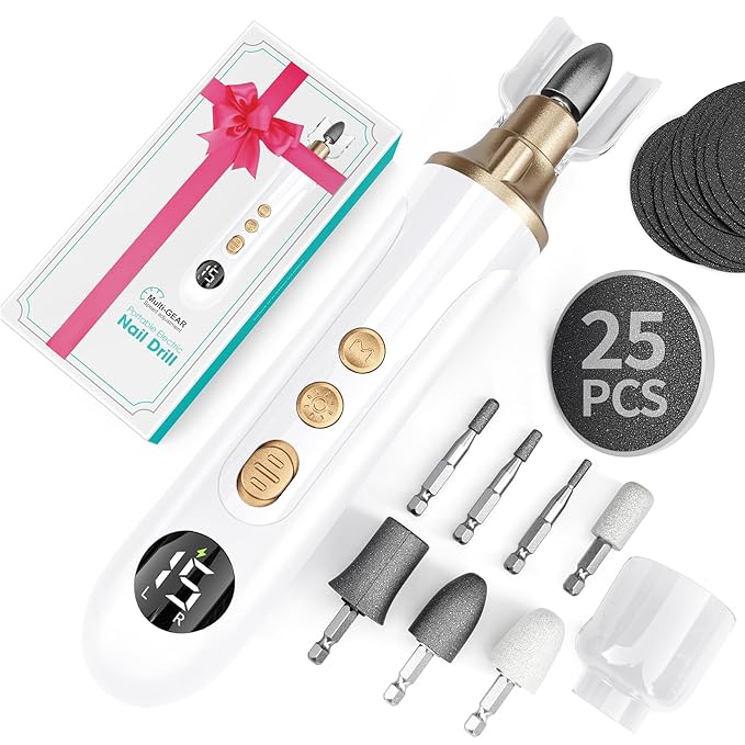 Professional Manicure Pedicure Kit, Electric Nail File Set, 15 Speeds Hand Foot by Unknown