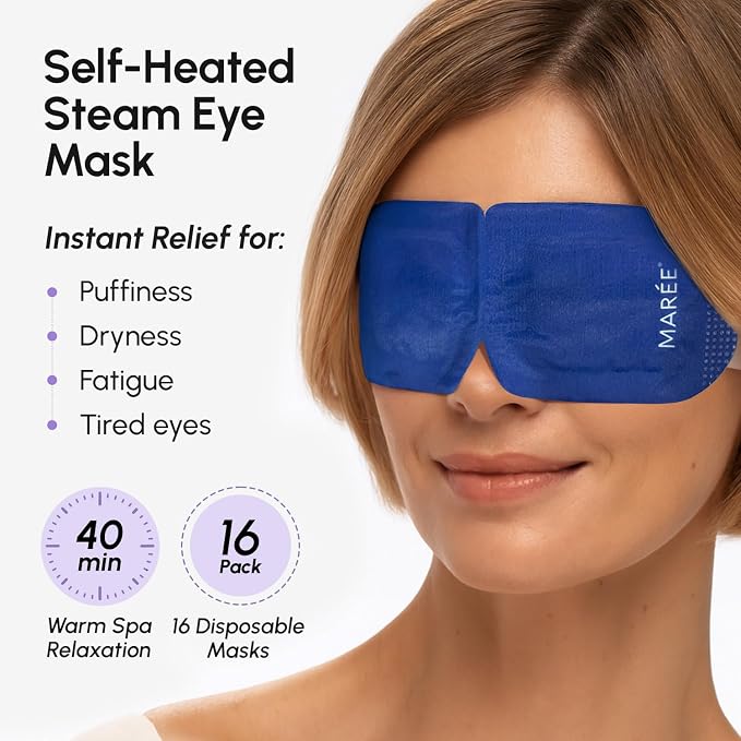 MAREE Heated Eye Masks for Dry Eyes – Steam Eye Mask Disposable – Lavender Self - Image 2