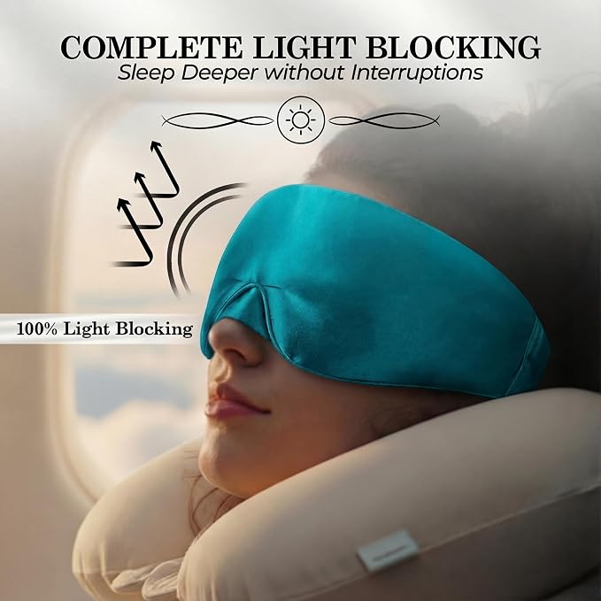 SLEEP SANCTUARY 100% Pure Mulberry Silk Sleep Mask - Image 3