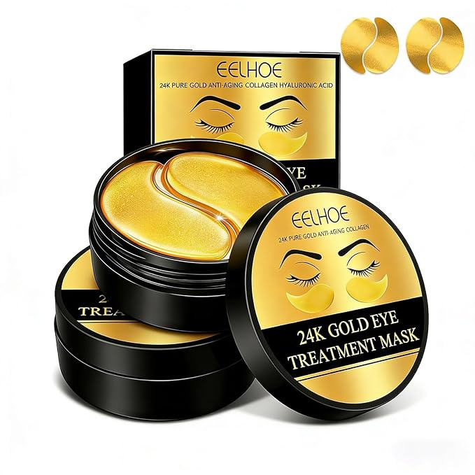 Under Eye Patches 120PCS, 24K Gold Collagen Eye Mask by Unknown