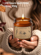 Scented Candles for Home, 16oz Large Jar Scented Candle – Lemon Verbena Soy Wax - Image 4