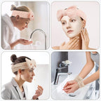 WSYUB Spa Headband and Wristband Set, Face Wash Headband, Makeup Skincare - Image 5