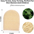 Exfoliating Loofah Mitt Shower Gloves - Image 4