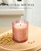 M&SENSE Floral Natural Soy Scented Candle, 7.8oz 42H Non-Toxic Aromatherapy - Image 2