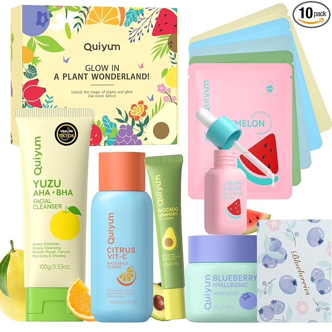QUIYUM Fruit Skin Care Sets, Routine Skincare by Quiyum