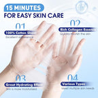 54 Pack Bulk Sheet Face Masks Skincare, Hydrating and Moisturizing Face Mask - Image 2