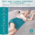 Heating Pad for Back Pain & Cramps Relief, Electric Heating Pad for - Image 3