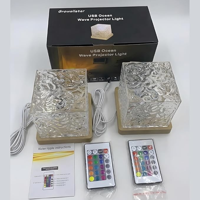 Ocean Wave Projector Light, 16 Color RGB Mood Light - Image 5