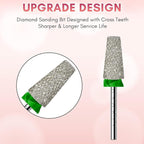 Makartt Nail Drill Bits, Tapered Barrel Carbide Diamond Sanding Bit - Image 2
