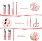 Manicure Set 8 in 1 Nail Clipper Set, Fingernail & Toenail Clippers, Manicure - Image 2