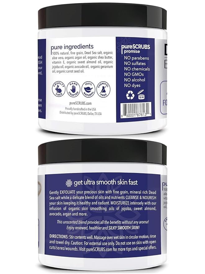 pureSCRUBS Premium Unscented Body Scrub Set - Image 6