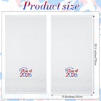 MASHAN Class of 2026 Graduation Hand Towels 3 Pack, 100% Cotton Soft Absorbent - Image 2