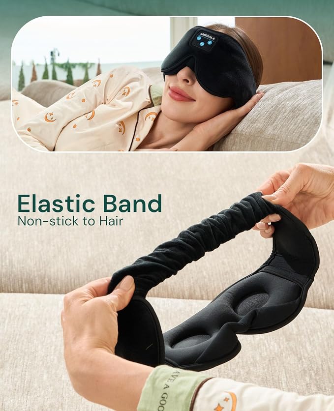 3D Sleep Mask with Bluetooth 5.4 Headphones - Image 8