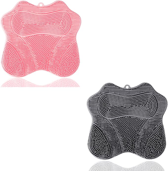 Shower Foot Scrubber, Shower Foot and Back Scrubber by EASKITE