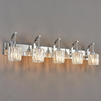 Modern Bathroom Vanity Light, 5-Light Chrome Wall Sconce - Image 8