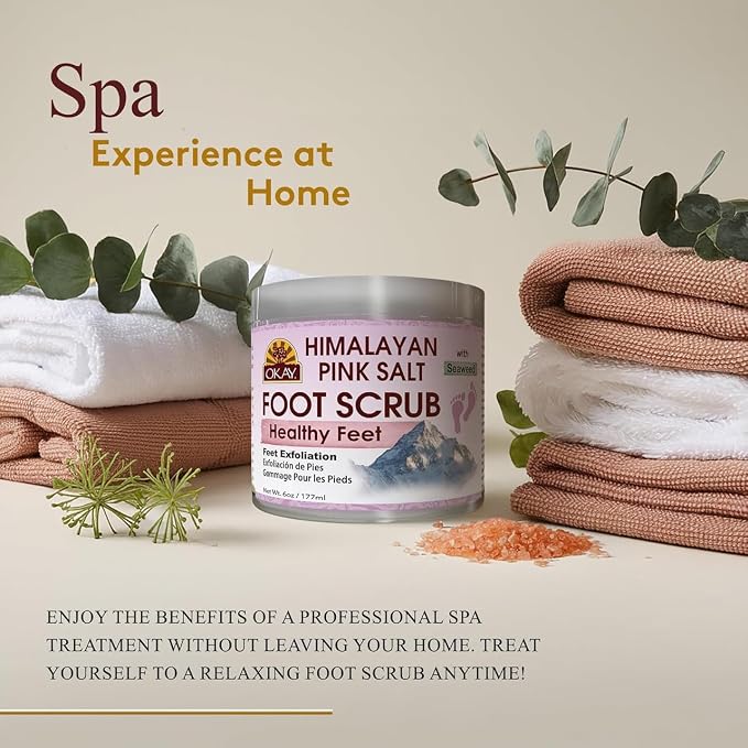 OKAY Himalayan Pink Salt Foot Scrub - Image 5