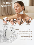 Rena Chris Gua Sha & Muscle Scraper Tool, Stainless Steel Body & Face Gua Sha - Image 5