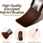 Nail Art Brushes Set with Nail Stand Holder - Image 6