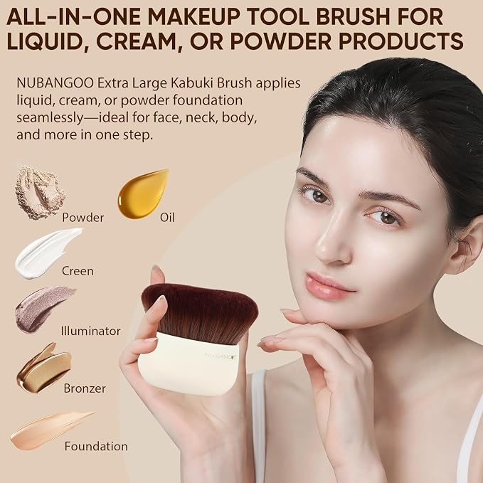 Extra Large Body Makeup Brush, Tanning Brush, Self Tanner, Foundation Bronzer - Image 4