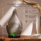 Porseme 280ml Essential Oil Diffuser Glass Color Changing Aroma Air Diffusers - Image 3