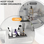 Bathroom Vanity Tray, Silicone 11.8 x 5 Inch Bathroom Counter Tray Decor - Image 4
