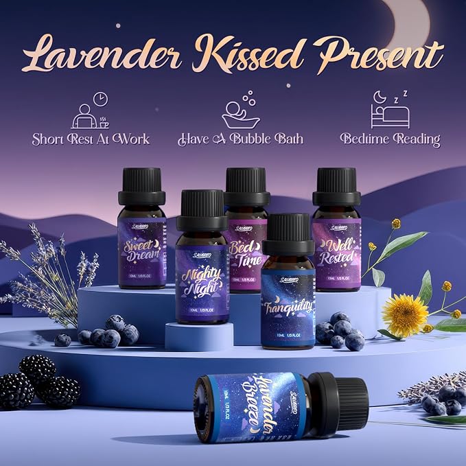 SALUBRITO Good Night Fragrance Oils, Premium Essential Oil Set - Image 7