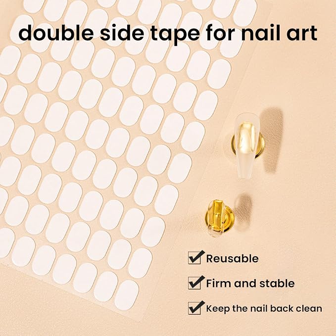 1696 Double Sided Tape for Press On Nails Stand holder Sticky Tabs Nail Art - Image 6