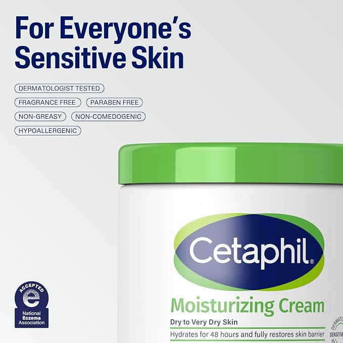 Cetaphil Face & Body Moisturizer, Hydrating Moisturizing Cream - Image 7
