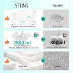 YFONG X-Large Hair Towel Wrap for Women, Super Absorbent Microfiber Hair Towel - Image 2
