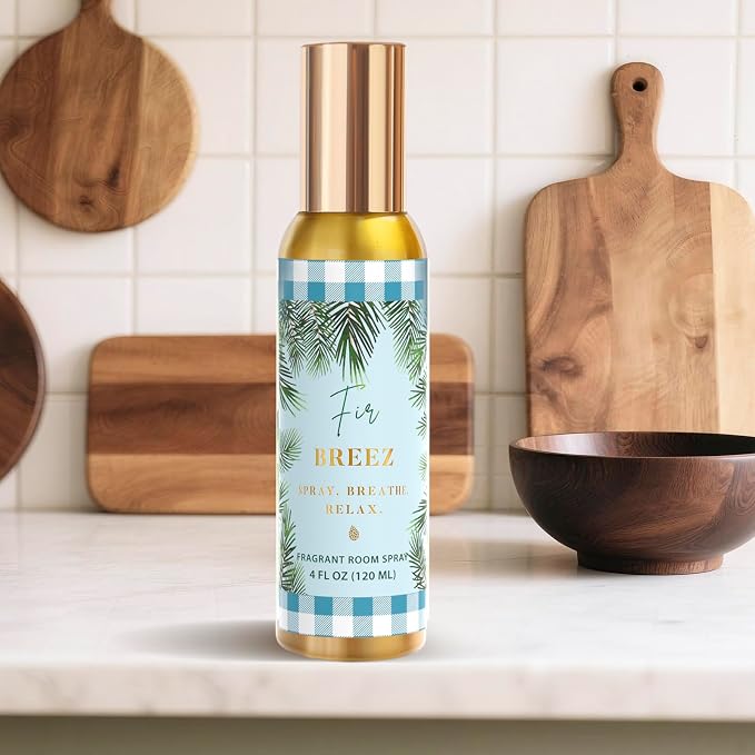 Room Spray, Bright Vanilla, Cinnamon Apple, Fir Breeze, 3 Pack, Each 4 fl oz - Image 3