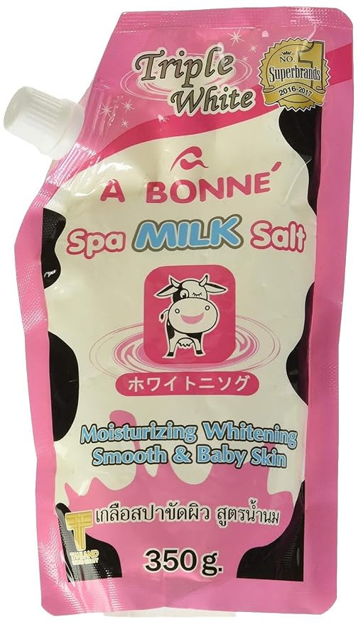 A Bonne Spa Milk Salt Moisturizes Whitens and Softens Skin 350g by Unknown