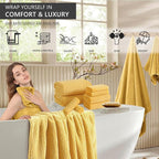 4 Piece Extra Large Bath Towel 35"x70" Oversized Bath Sheet Bath Towel Set - Image 6