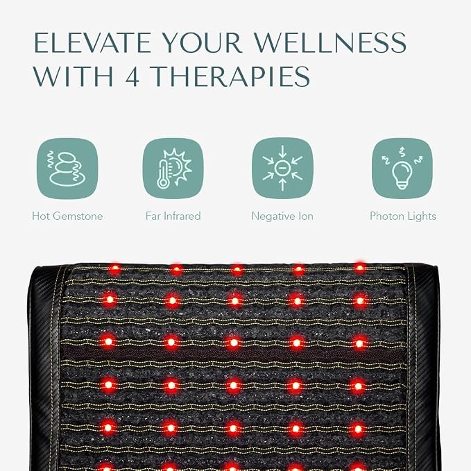 HealthyLine Jet Mat Pillow – Far Infrared Gemstone Heating Pad - Image 2